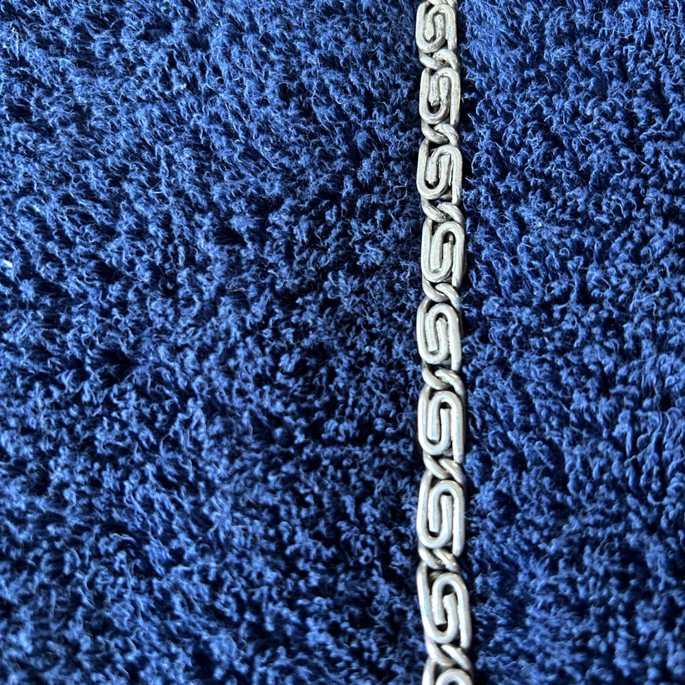 Intricate Silver Patterned Necklace - image 3